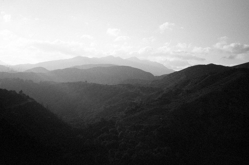 We knew we weren't going to make it to the top for the sunset, but we were still going there.