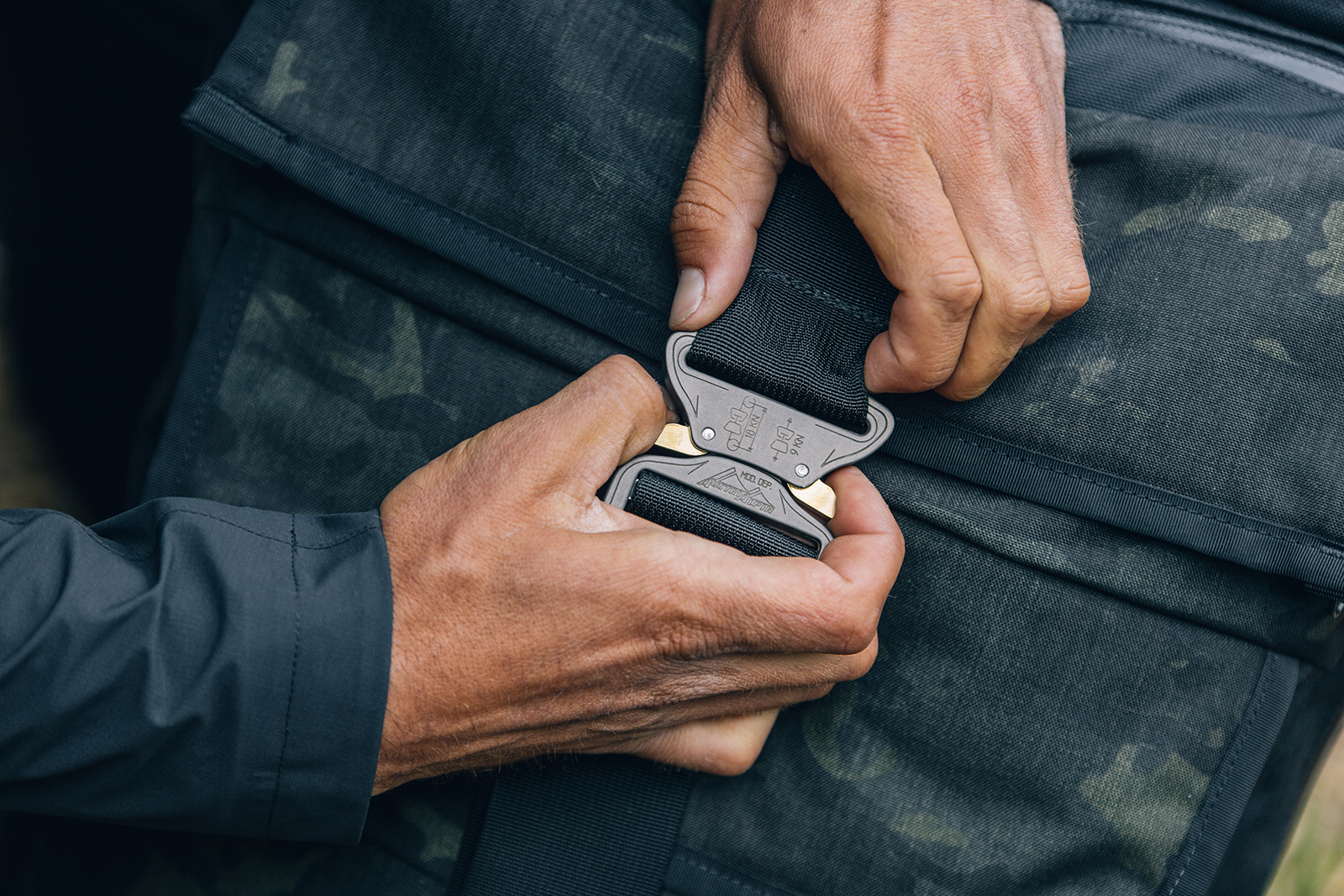 Mission Workshop: Black Multicam Cobra Buckle Cargo Packs | The