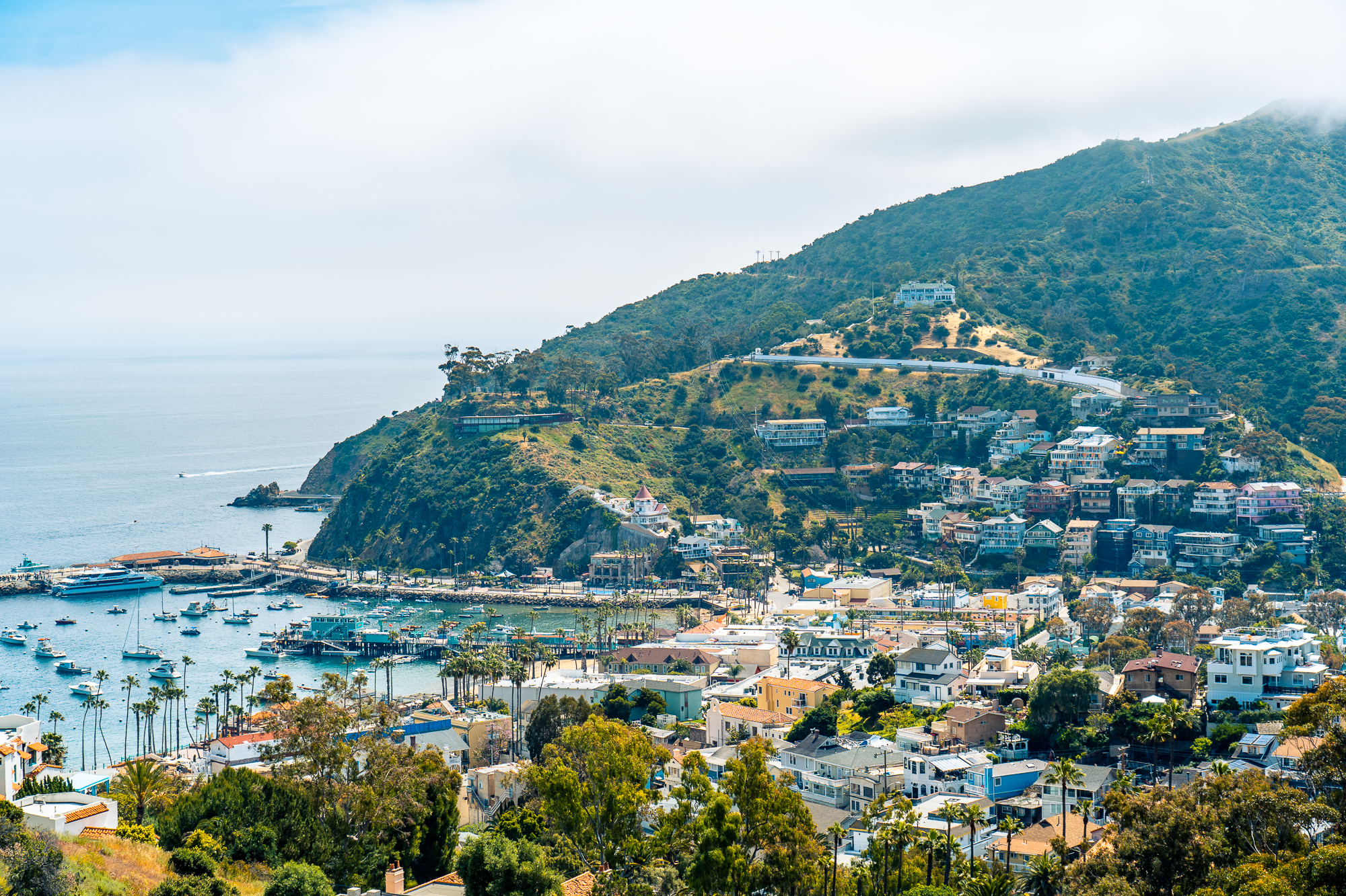 Looking down on Avalon