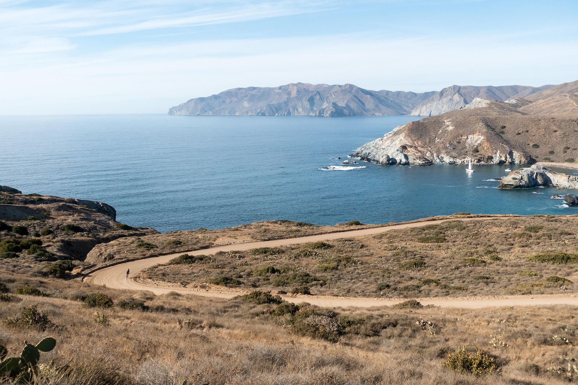 Three Dudes, Two Harbors Bicycle Touring Catalina Island with the Skid