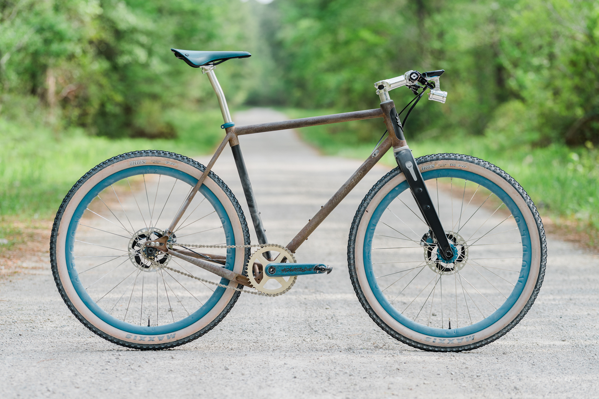 Rusty Ridgel A Rusty Ridge Supply and Rodeo Labs Flaat Rod Singlespeed Gravel Bike ...