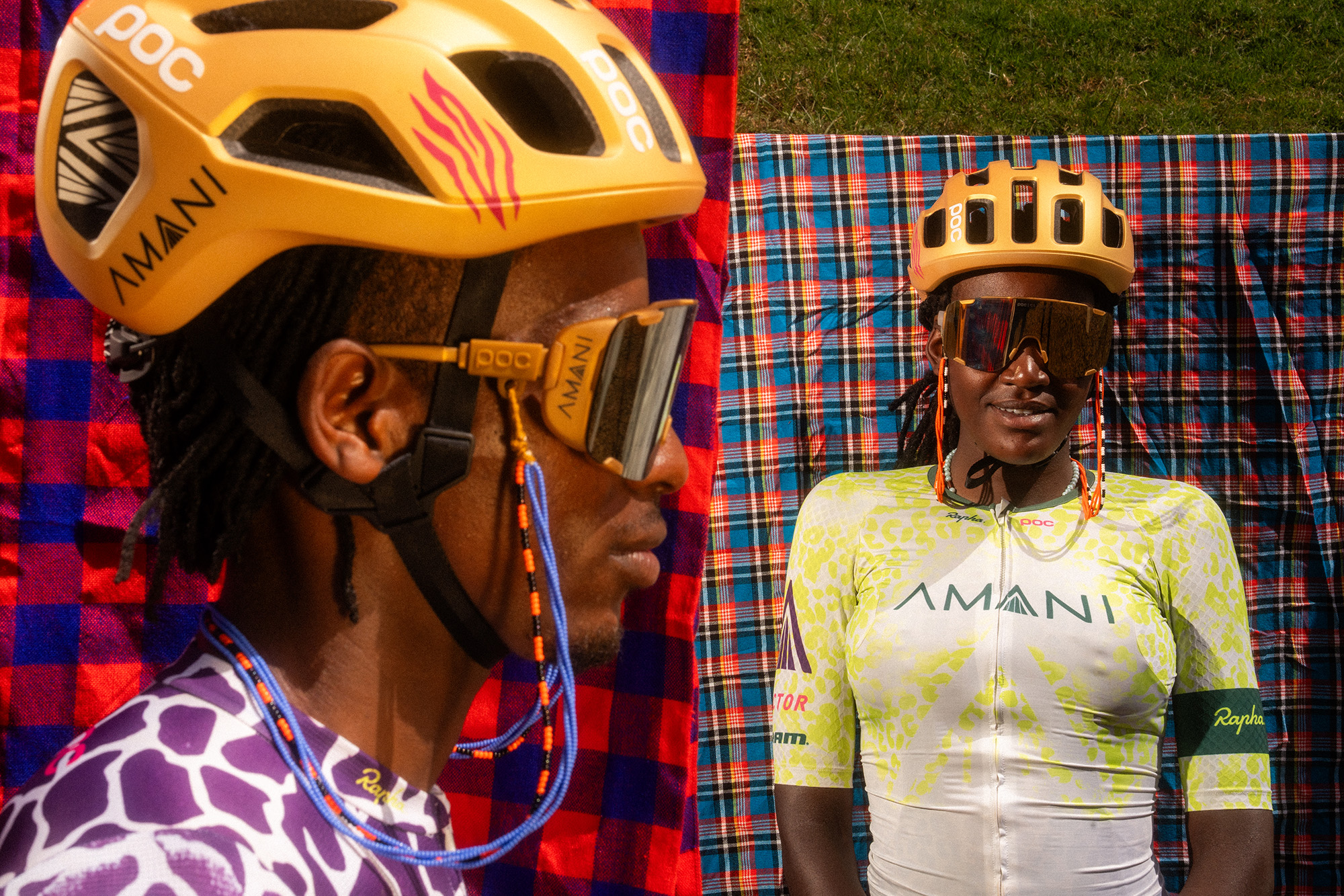 POC for Team Amani Migration Edition Helmet and Sunnies | The
