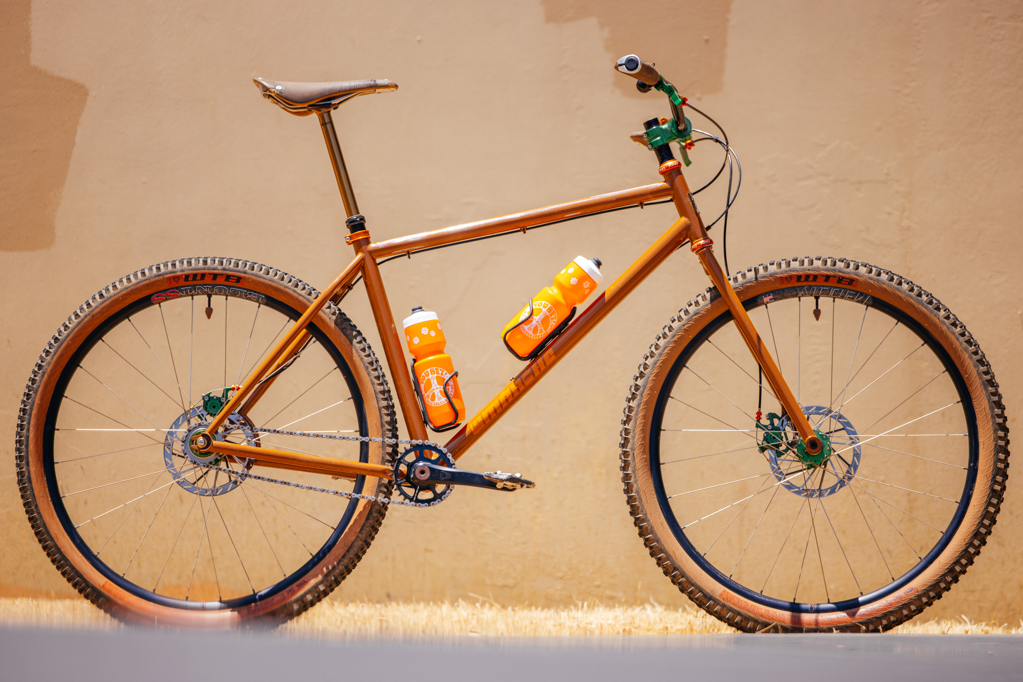 Jay from You Bet's La Marche Rigid SS 29er: Large Brown Bike